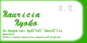 mauricia nyoko business card